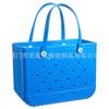 Bolsa de Compras de Palha para Mulheres, Bolsa de Praia Impermeável, Bolsa de Armazenamento para Camping, Viagem, Natação, Bolsa de EVA com Furos Multicolorida