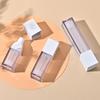 Veia Prateada 20ml-50ml Frasco a Vácuo Quadrado de Parede Grossa Frasco Transparente de Plástico PETG Pressão Emulsão Sub-envase