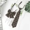 Corbata y Pajarita Estilo Academia para Estudiantes Jk, Nueva Corbata Negra para Mujeres, Corbata y Pajarita Jk para Mujeres