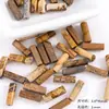 Vintage Novo Estilo Chinês Pedra Natural Verde Tubo Redondo Contas Soltas Contas Espaçadoras Miçangas Artesanais Acessórios para Pulseira Colar DIY Materiais