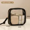 Bolsa de Cosméticos para Viaje al Aire Libre, Bolsa de Almacenamiento Impermeable de PVC de Gran Capacidad para Cosméticos y Artículos Varios, Bolsa de Aseo Portátil que se Puede Llevar en la Mano