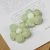 Flor de Lana Producto Terminado Ganchillo Hecho a Mano Colorido Flor Pomposa DIY Accesorios para Ropa Accesorios Broche Flor para Zapatos