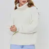 Suéteres de Malha Tricô Autono Inverno 2024 Cross-Border Aliexpress Russo para Europeu e Americano Suéter de Gola Alta Pulôver Cor Lisa Solto para Mulheres