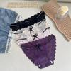 Emocionantes Mujeres Jóvenes~Sexy Bragas de Encaje con Tirantes Finos, Puro Deseo, Estilo Delgado, Entrepierna de Algodón Puro, Sin Costuras, Transpirables Calzones para Mujer