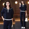 Garantía de Calidad, Sin Bolitas, Artesanía Bordada de Media Cremallera, Ropa Deportiva Europea y Americana, Nuevo Conjunto Casual de Sudadera de Dos Piezas para Primavera