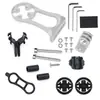 Soporte de Extensión para Manillar de Código Transfronterizo Aleación de Aluminio Soporte para Luz Adecuado para Garmin Bryton Soporte de Extensión para Código