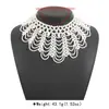 N12603 Estilo Retro Francés de Corte Lujo Hecho a Mano Collar de Perlas Artificiales Collar Falso Cadena para Cuello Babero para Mujeres