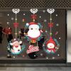 Decoração de Natal 2022 rena neve idoso pendurada em janela adesivos de parede para quarto decoração de sala de estar quarto adesivos autoadesivos