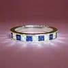 Anel de Titânio de Luxo de Alta Qualidade com Zircônia para Mulheres, Anel de Casal Ins Trendy 18K Que Não Desbota, Joia de Anel de Diamante
