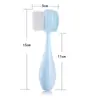 Nuevo cepillo facial limpiador con forma de bola de boliche, cepillo electroplateado para lavar la cara, cepillo de pie, limpiador facial manual de silicona de doble cara para limpieza y eliminación de puntos negros
