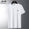 JEEP SPIRIT Nueva Camiseta de Manga Corta para Hombre Cuello Redondo Seda de Hielo Secado Rápido Holgada Transpirable Talla Grande Camiseta Corta para Hombre