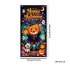 Cortina de puerta de bruja transfronteriza tela de fondo decoración pancarta Halloween atmósfera de terror bandera colgante calavera Cubierta de puerta de Halloween