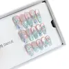 Nai Zi Unhas Usáveis Puramente Feitas à Mão Nova Onda de Verão Mão Sussurrante Ondas Cauda de Peixe Pintadas à Mão Concha Olho de Gato Adesivos de Arte para Unhas