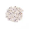 100 Peças/Pacote acrílico quadrado branco dourado letras lavadas contas soltas diy roupa pulseira Acessórios Atacado