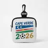 Bolsa de Almacenamiento para Auriculares con Cable, Bolsa de Transporte Portátil, Tarjetero, Billetera para Monedas, Copa Mundial de Fútbol Transfronteriza 2026, Bandera Nacional