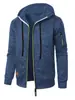 Nueva Sudadera con Capucha de Punto Jacquard Casual Deportiva para Hombre