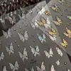 Yitu Patrón Hormiga Oro y Plata Láser Metálico Mariposa Pegatinas para Uñas High-End Retro Versátiles Decorativas Yt6829