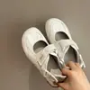 Nuevos Zapatos de Mary Jane con Velcro Zapatos de Mujer Verano Huecos Transpirables Deportes al Aire Libre Cómodos Casuales Zapatos de Mujer Forrest Gump