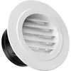 Tapa de aire para pared exterior de plástico, ventilación a prueba de viento y lluvia, tapa transpirable, entrada de aire de escape, conducto de ventilación de escape de humo, salida de aire