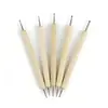 Venda Direta da Fábrica Conjunto de Canetas de Indentação de Madeira com 5 Peças, Conjunto de Ferramentas de Pontilhismo para Nail Art com Duas Pontas, Ferramentas de Escultura para Argila de Cerâmica, Ferramenta de Indentação de Madeira