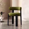 Silla de Comedor Vintage de Madera Estilo Francés para Uso Doméstico, Silla de Diseñador Nórdico con Respaldo, Taburete de Reunión Estilo Abrazo para Comedor