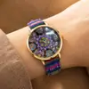 Reloj de Cuarzo Estilo Étnico Nuevo 2026 con Correa Tejida de Colores, Diseño Artístico Bohemio Vintage, Venta al por Mayor desde la Fuente