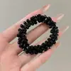 Goma de Pelo de Lujo con Pedrería Estilo Coreano, Modelo Nuevo con Textura de Hielo Triturado de Gama Alta, Banda para el Cabello y Pulsera de Doble Uso para Mujeres