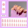Moda Europa e Estados Unidos comércio exterior unhas postiças primavera e verão novas garotas quentes usam armadura Leopard Flash fatias de unha doces e legais atacado