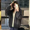Nuevo cárdigan con capucha extragrande, chaqueta sudadera elegante y chic para mujer, estilo coreano, adecuado para primavera y otoño, perfecto para figuras petite