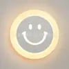 Lámpara de pared acrílica LED lámpara de noche de dormitorio sala de estar pasillo pasillo Lámpara redonda LED iluminación una generación de pelo