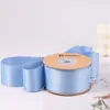 Cinta de algodón poliéster brillante de doble cara con cifrado, tamaño 10, lazo hecho a mano para DIY, cinta para bodas, cinta para envolver regalos