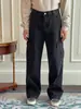 Pantalones vaqueros rectos multibolsillos de estilo americano para hombre, estilo informal, holgado, retro, de trabajo, de pierna ancha, largos, para primavera y otoño
