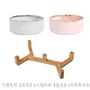 Bol para fideos nórdico, bol para sopa, creativo, patrón de mármol, bol para mascotas con marco de madera, bol para gatos, bol de agua, bol para cereales, decoración suave, maceta