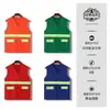 Colete de Segurança Refletivo com Múltiplos Bolsos, Roupa de Segurança Luminosa para Trabalho, Saneamento e Obras, Personalizável com Logotipo Impresso