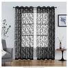 Cortina de renda Jacquard Warp Knitted Window Screen Door Curtain Varanda Quarto Estilo coreano Fresco Pastoral Acabamento Window Screen Curtain para cabelo