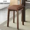 Cadeiras de Jantar Não Curadas, Banquinhos Domésticos, Cadeiras de Madeira Maciça, Banquinhos de Mesa de Jantar Minimalistas Modernos, Banquinhos de Jantar Luxuosos Empilháveis, Banquinhos Quadrados