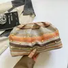 Bolsas Tejidas a Mano para Mujer 2026 Nueva Moda Trendy Retro Bolso Plegado Estilo Vacacional Moda Bolso de Mano de Paja