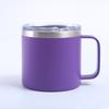 Fornecimento direto transfronteiriço, copo com alça de 12 onças, caneca de café para escritório, caneca de aço inoxidável 304, copo térmico de camada dupla