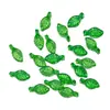 Plástico Acrílico Folhas Verdes Pequenas, Vários Tipos de Folhas, Decorações Artesanais DIY, Brincos, Pulseiras com Contas, Acessórios