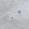 Pendientes de plata de ley 925 con pasador, estilo pequeño y fragante de estrella de cuatro puntas para mujer, nicho, elegantes, de lujo ligero, pendientes de circonita de alta gama, joyería exquisita