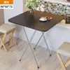 Mesa Plegable Mesa de Comedor Mesa de Comedor Portátil para Dormitorio Mesa Auxiliar Doméstica Simple para 4 Personas 2 Hogares Pequeños