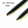 Pincel de Maquiagem Retrátil de Duas Pontas com Tampa para Delineador Labial, Delineador de Olhos, Contorno, Retoque de Batom, Ferramenta de Maquiagem, Lápis de Sobrancelha, Sombra Portátil