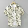 Camisa de Manga Corta Estampada Tie-Dye Estilo Japonés para Hombre, Tendencia de Verano Holgada Casual Juvenil de Alta Gama Elegante
