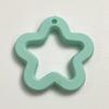 Handfeel borracha pendurado buraco oco estrela de cinco pontas flor de ameixa diy colar artesanal acessórios de corrente de telefone móvel brinco material contas