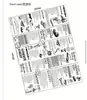 Papel Desechable para Hamburguesas, Papel Resistente a la Grasa, Papel para Rollos de Pollo, Papel tipo Periódico para Sándwiches, Papel Inglés, Papel para Bolas de Arroz con Algas, Papel para Hamburguesas de Res