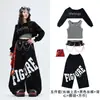 Ropa para Niños de Jazz Danza Estilo Genial Niños Actuación Callejera Juventud JAZZ Moda Genial Conjunto de Actuación de Street Dance