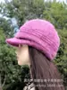 Chapéu de Lã Tricotado com Forro de Fleece Quente Versátil Estilo Inverno para Mulheres Idosas, Mães de Meia-Idade e Idosas, Chapéu de Lã Tricotado com Aba Larga à Prova de Frio para Mulheres