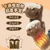 Luvas de Aquecimento Elétrico USB Transfronteiriças Pelúcia Castor Sem Dedos Tela Sensível ao Toque Aquecimento de Grafeno Temperatura Quente Regulável Luvas de Meio Dedo
