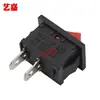 Interruptor Basculante KCD1-101 Dois Pinos Duas Posições Balança Eletrônica com Luz Interruptor de Botão Liga/Desliga em Forma de Barco KCD1-11-2P