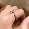 Anillo Abierto Redondo de Resina Plegada, Moderno y Versátil, Popular en Xiaohongshu, Anillo para Dedo Índice, Joyería de Gama Alta Nicho para Mujeres